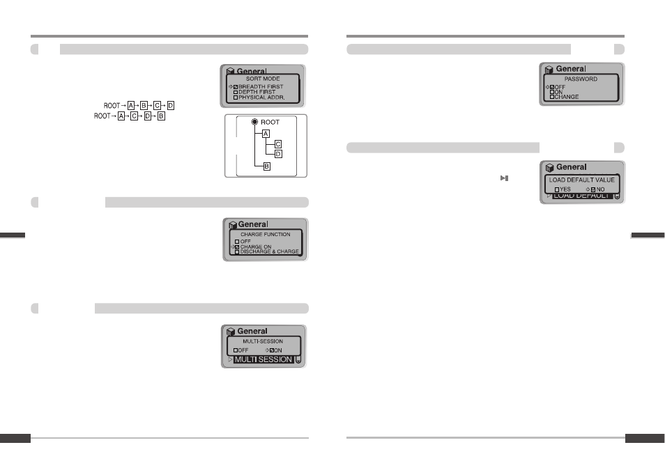 Menu-general | iRiver iMP-900 User Manual | Page 21 / 36