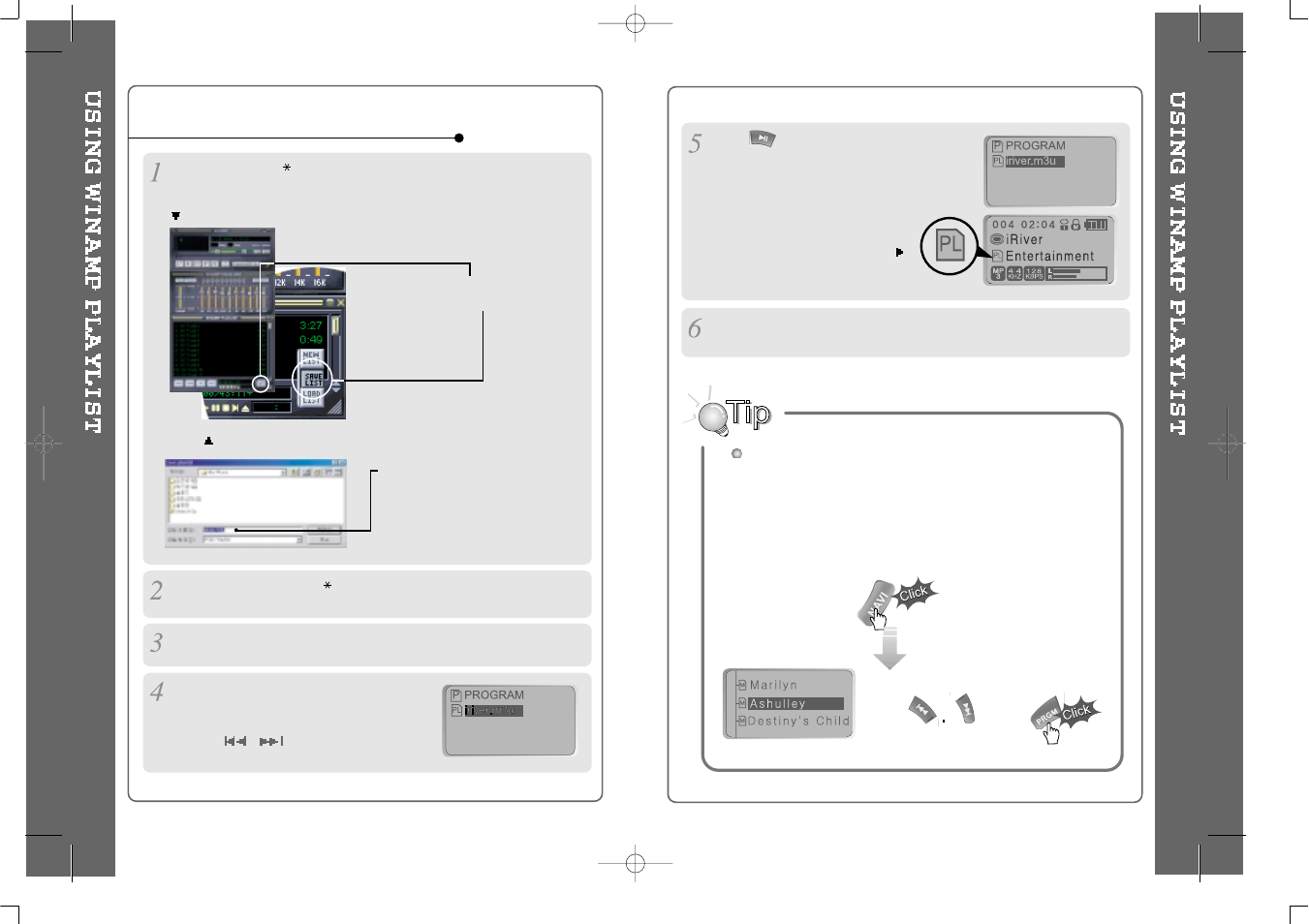 How to use winamp playlist | iRiver iMP-700 User Manual | Page 18 / 28