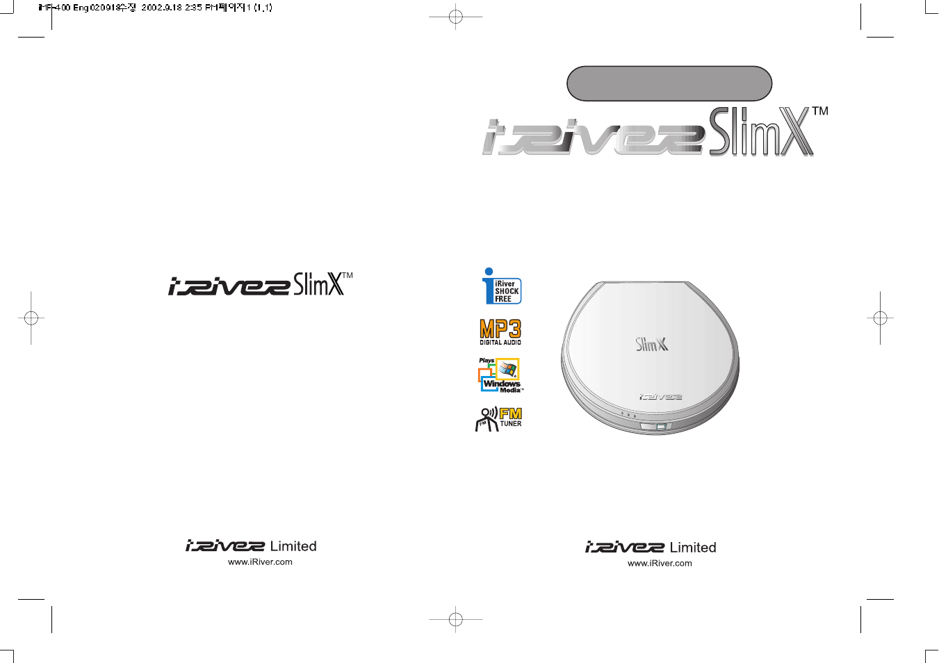 iRiver iMP-400 User Manual | 23 pages