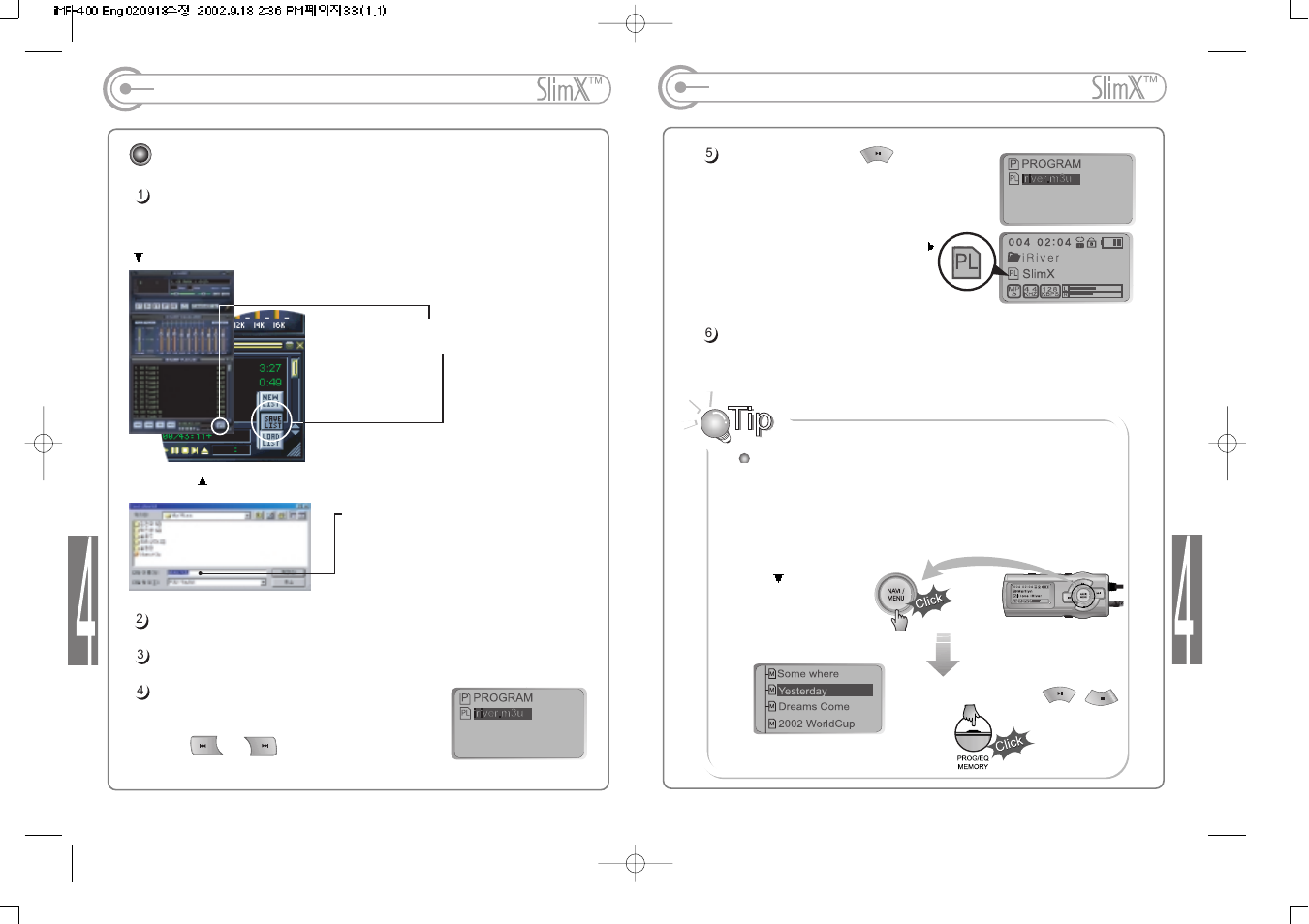 Support winamp play list | iRiver iMP-400 User Manual | Page 17 / 23