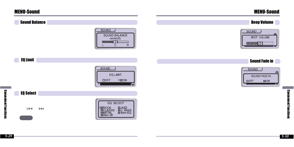 Menu-sound | iRiver IFP-800 User Manual | Page 35 / 39