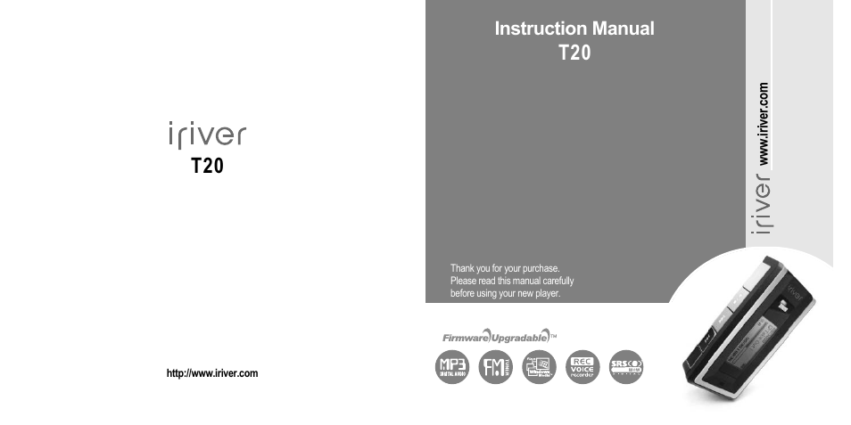 iRiver T20 User Manual | 37 pages