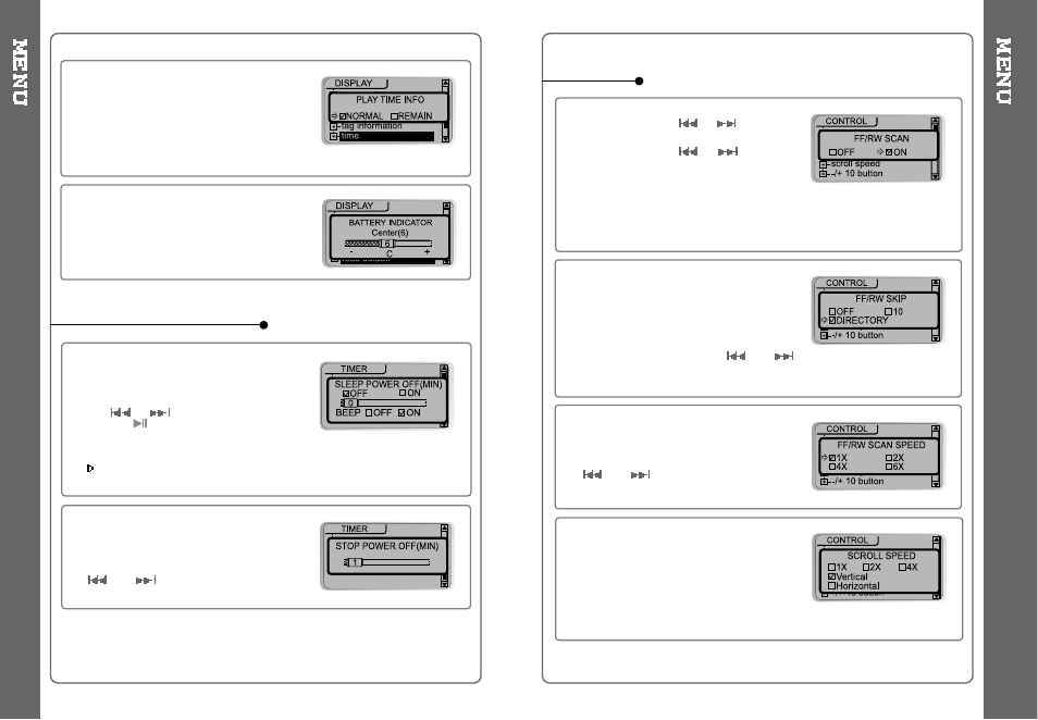 Timer (set auto power off), Control | iRiver Slim X iMP IMP-350 User Manual | Page 15 / 30