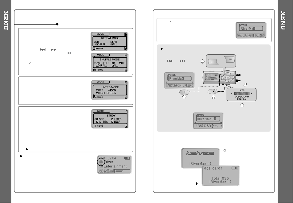Playback mode | iRiver Slim X iMP IMP-350 User Manual | Page 17 / 30