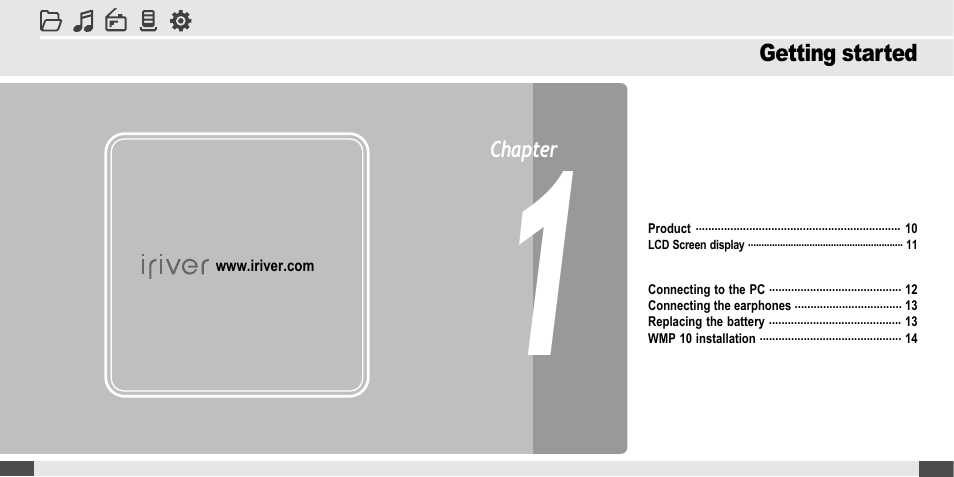 iRiver MP3 Player T30 User Manual | Page 5 / 37