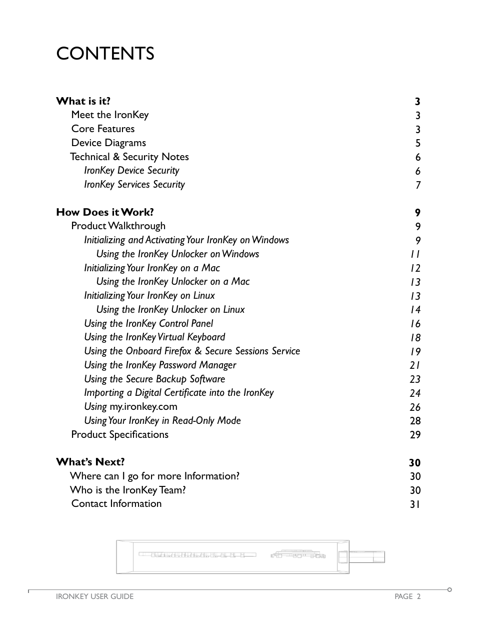 IronKey Personal User Manual | Page 3 / 32