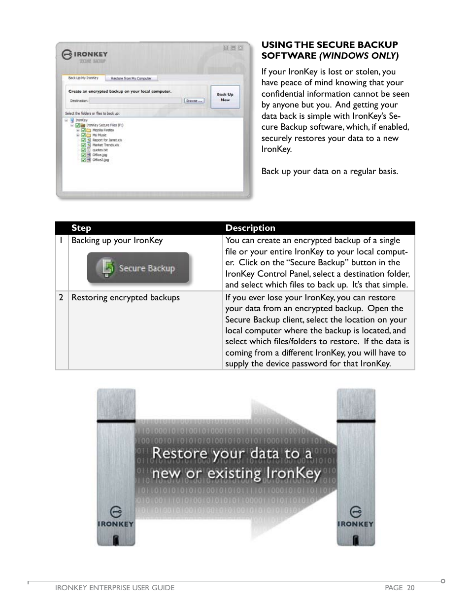 IronKey Secure Flash Drive Enterprise User Manual | Page 21 / 32