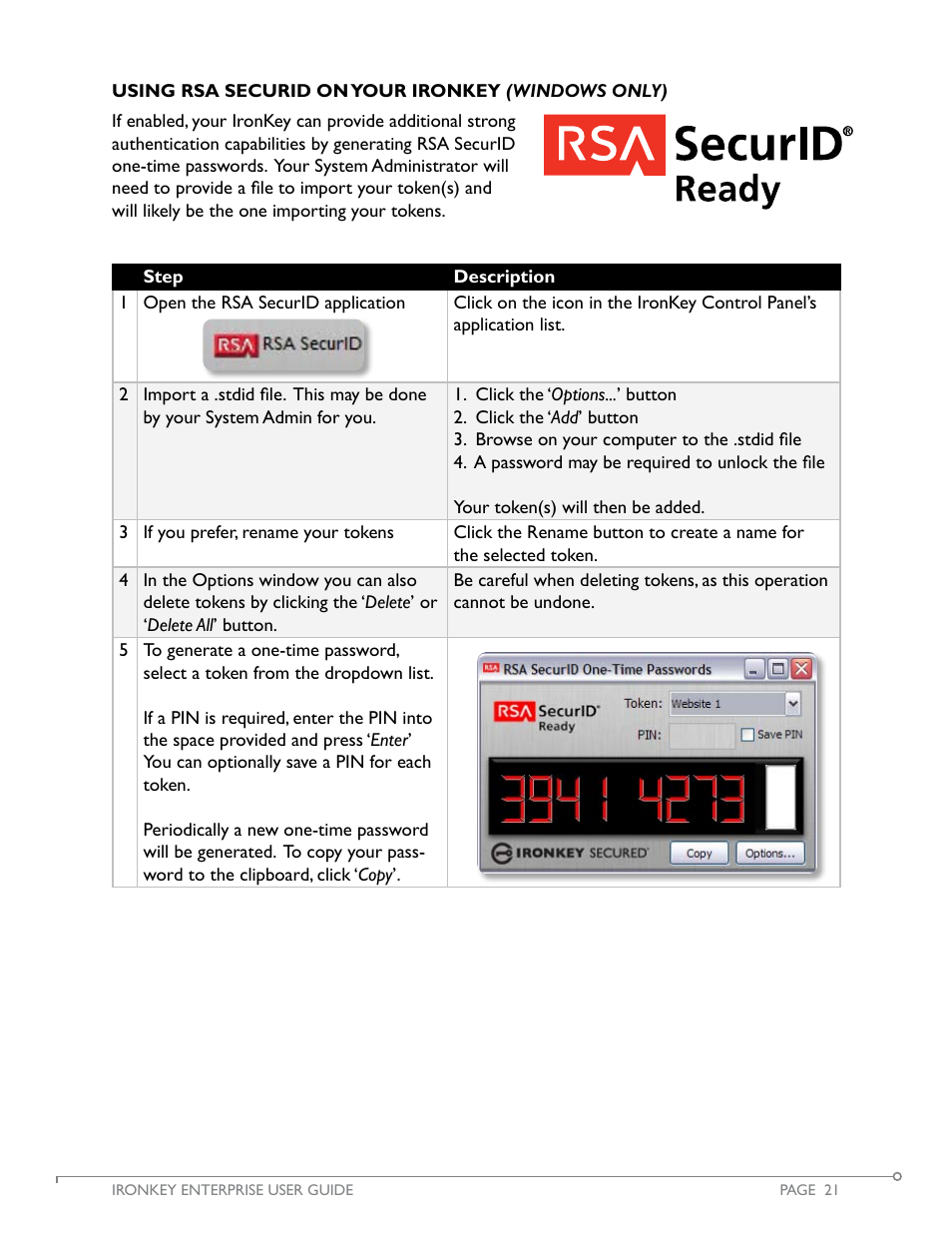 IronKey Secure Flash Drive Enterprise User Manual | Page 22 / 32