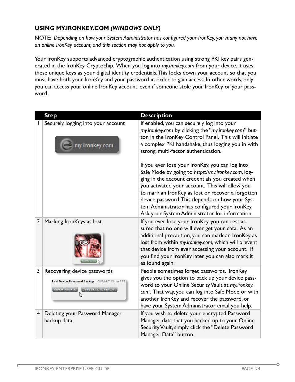 IronKey Secure Flash Drive Enterprise User Manual | Page 25 / 32