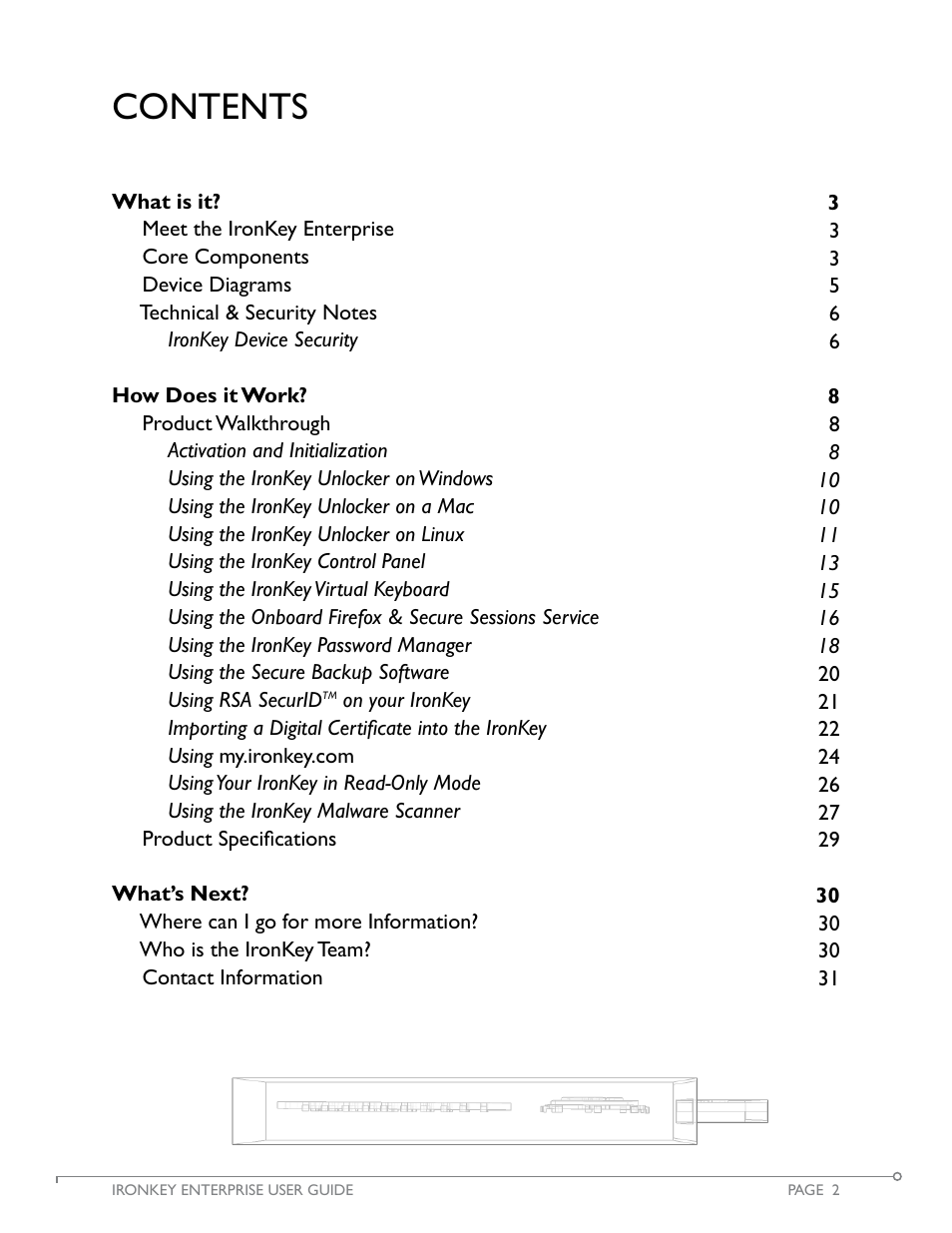 IronKey Secure Flash Drive Enterprise User Manual | Page 3 / 32