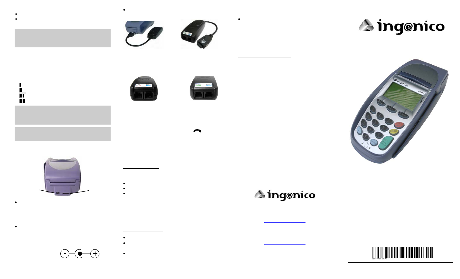 Ingenico I7910 User Manual | 2 pages