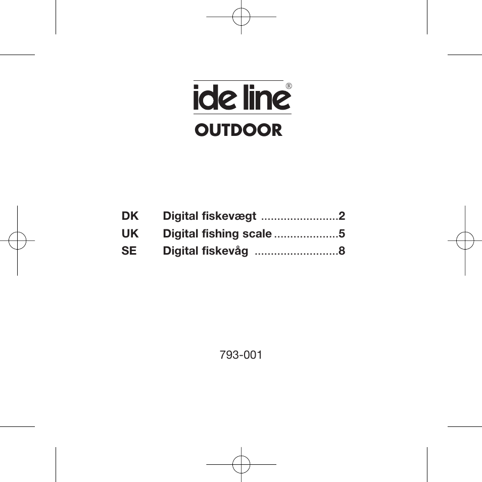 Ide Line 793-001 User Manual | 10 pages