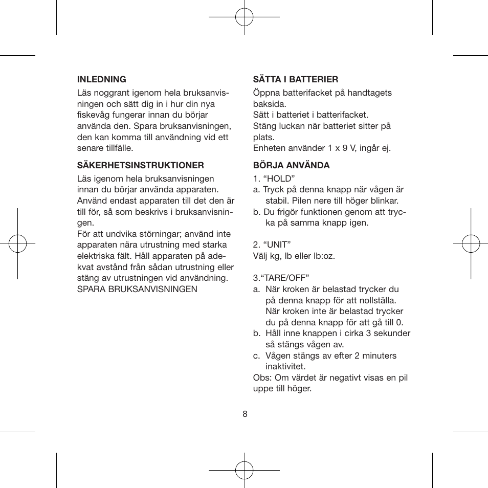 Ide Line 793-001 User Manual | Page 8 / 10