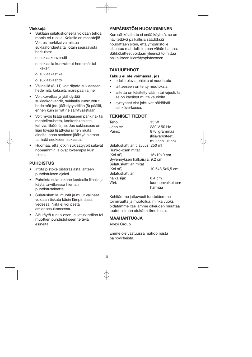 Ide Line 743-089 User Manual | Page 10 / 21