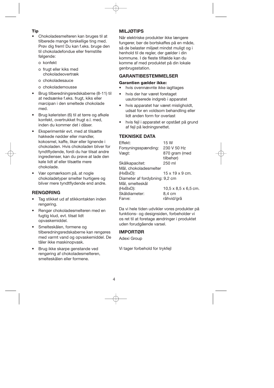 Ide Line 743-089 User Manual | Page 4 / 21