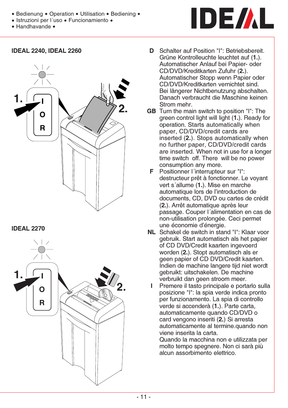 IDEAL INDUSTRIES 2260 User Manual | Page 11 / 32