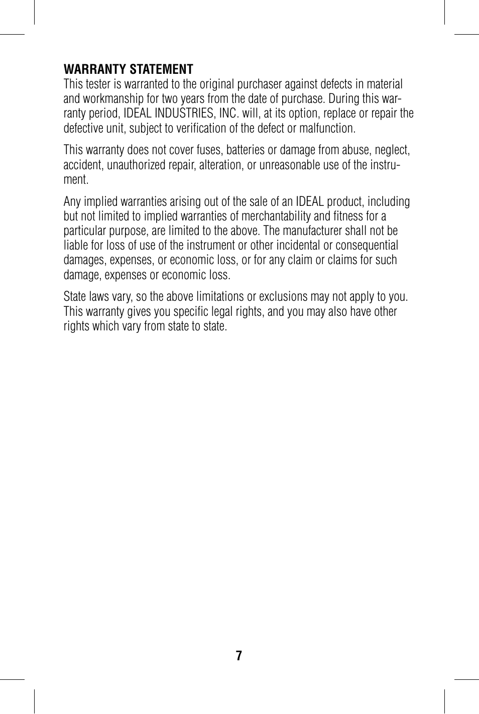 IDEAL INDUSTRIES 61-686 User Manual | Page 7 / 8