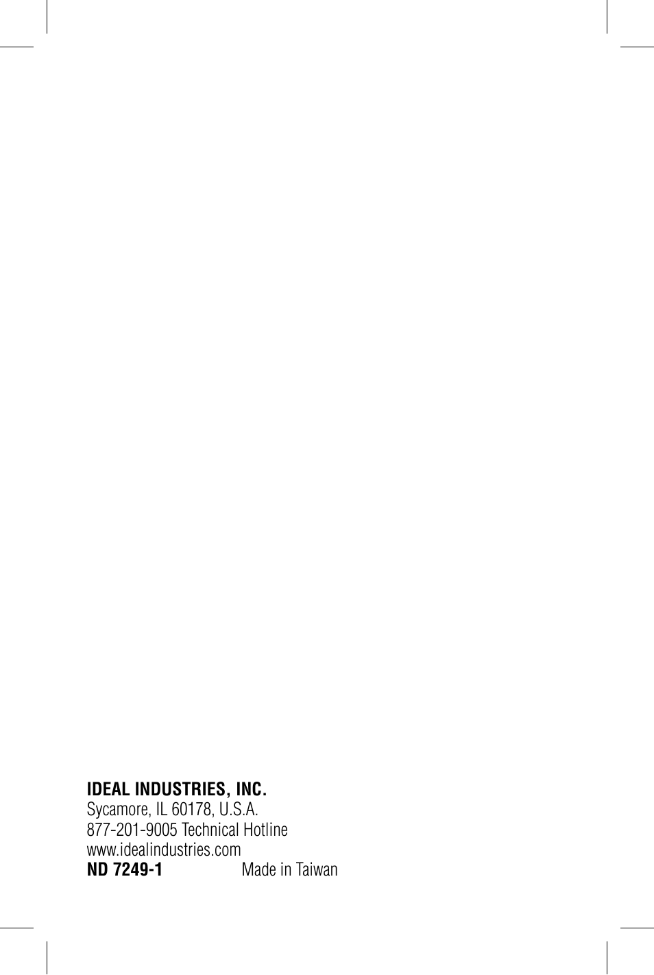 IDEAL INDUSTRIES 61-686 User Manual | Page 8 / 8