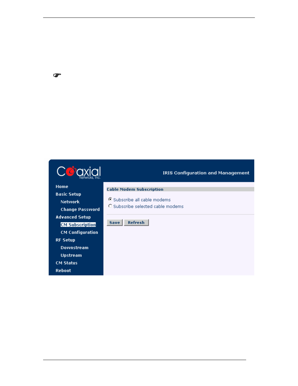 Controlling cable modem access | I.R.I.S. DC1100 User Manual | Page 32 / 60