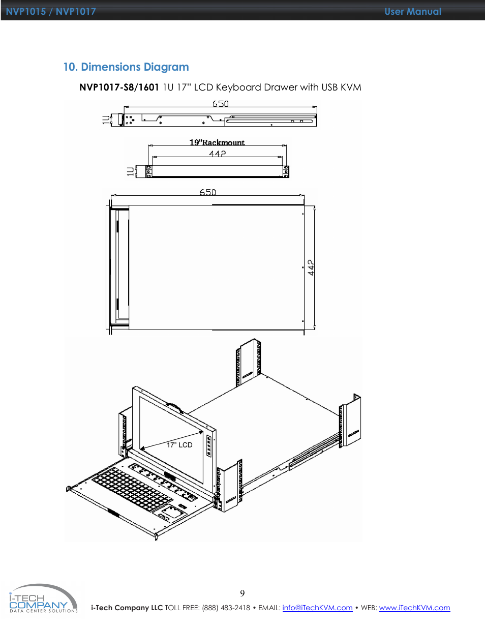 I-Tech Company NVP1017 User Manual | Page 10 / 33