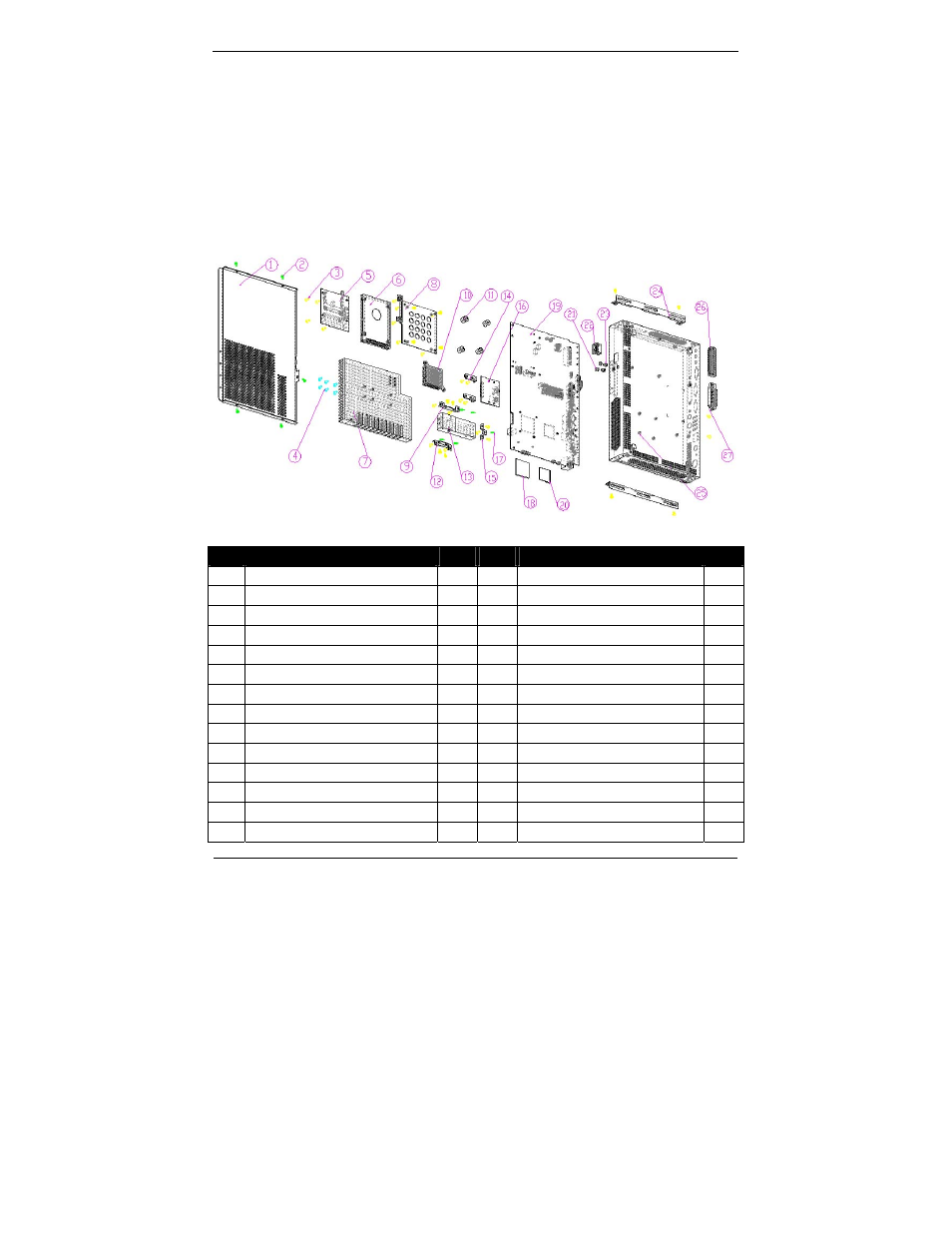 Appendix b. system assembly reference | I-Tech Company WBX-6200F-V User Manual | Page 75 / 76