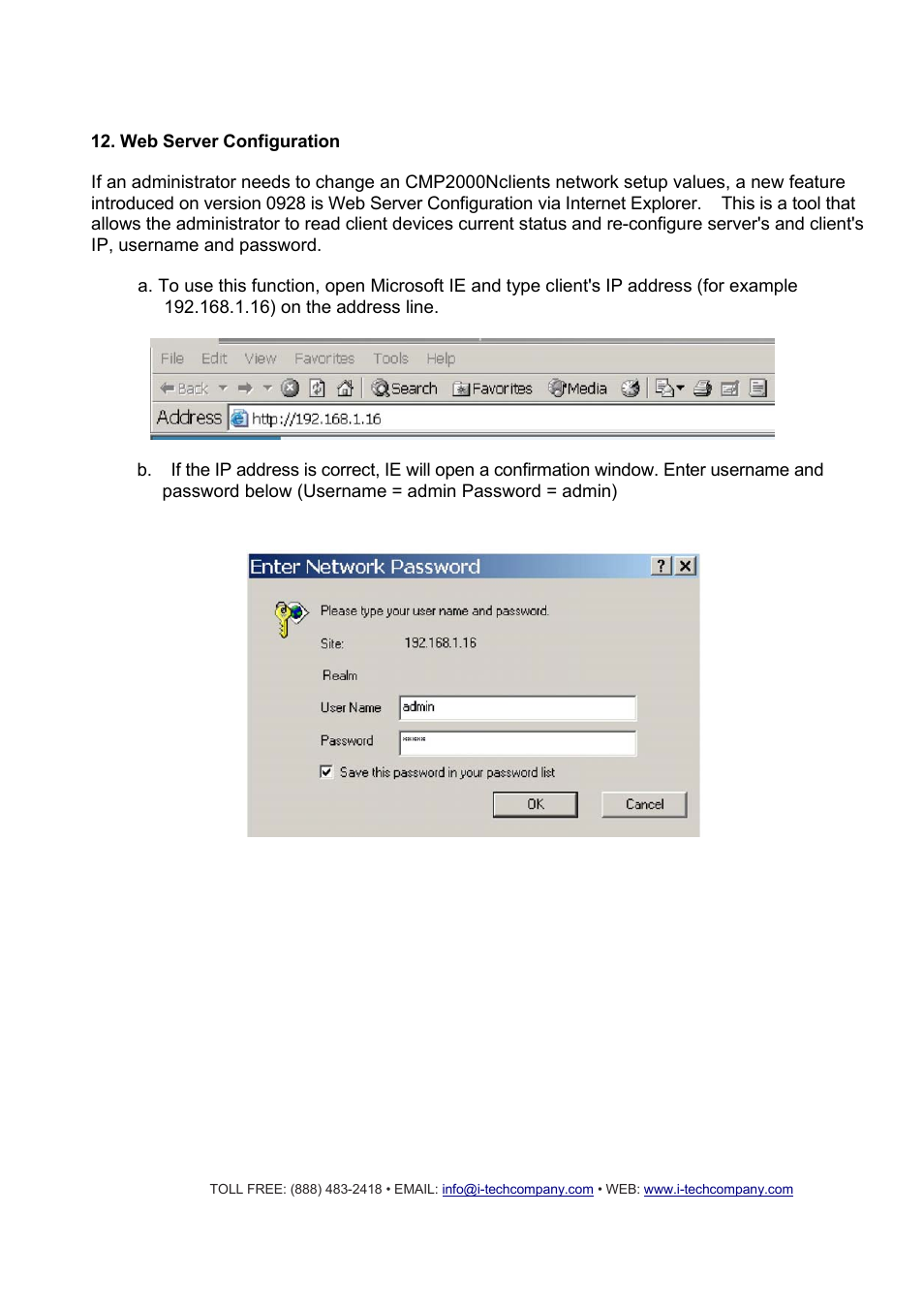 I-Tech Company CMP2000N User Manual | Page 18 / 39