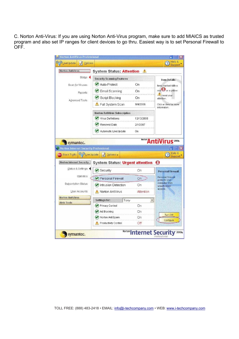 I-Tech Company CMP2000N User Manual | Page 26 / 39