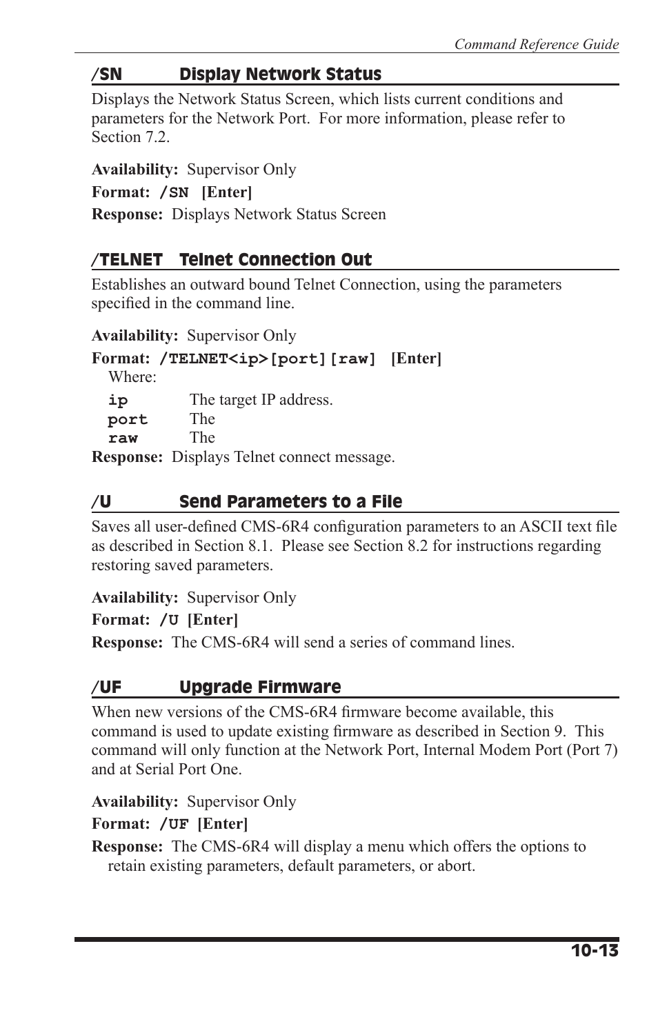 I-Tech Company CMS 6R4 Series User Manual | Page 111 / 123