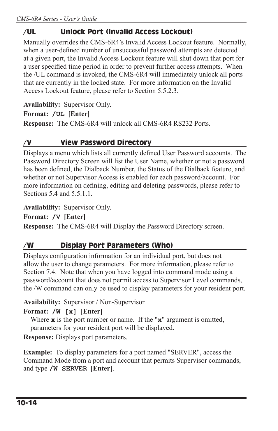 I-Tech Company CMS 6R4 Series User Manual | Page 112 / 123