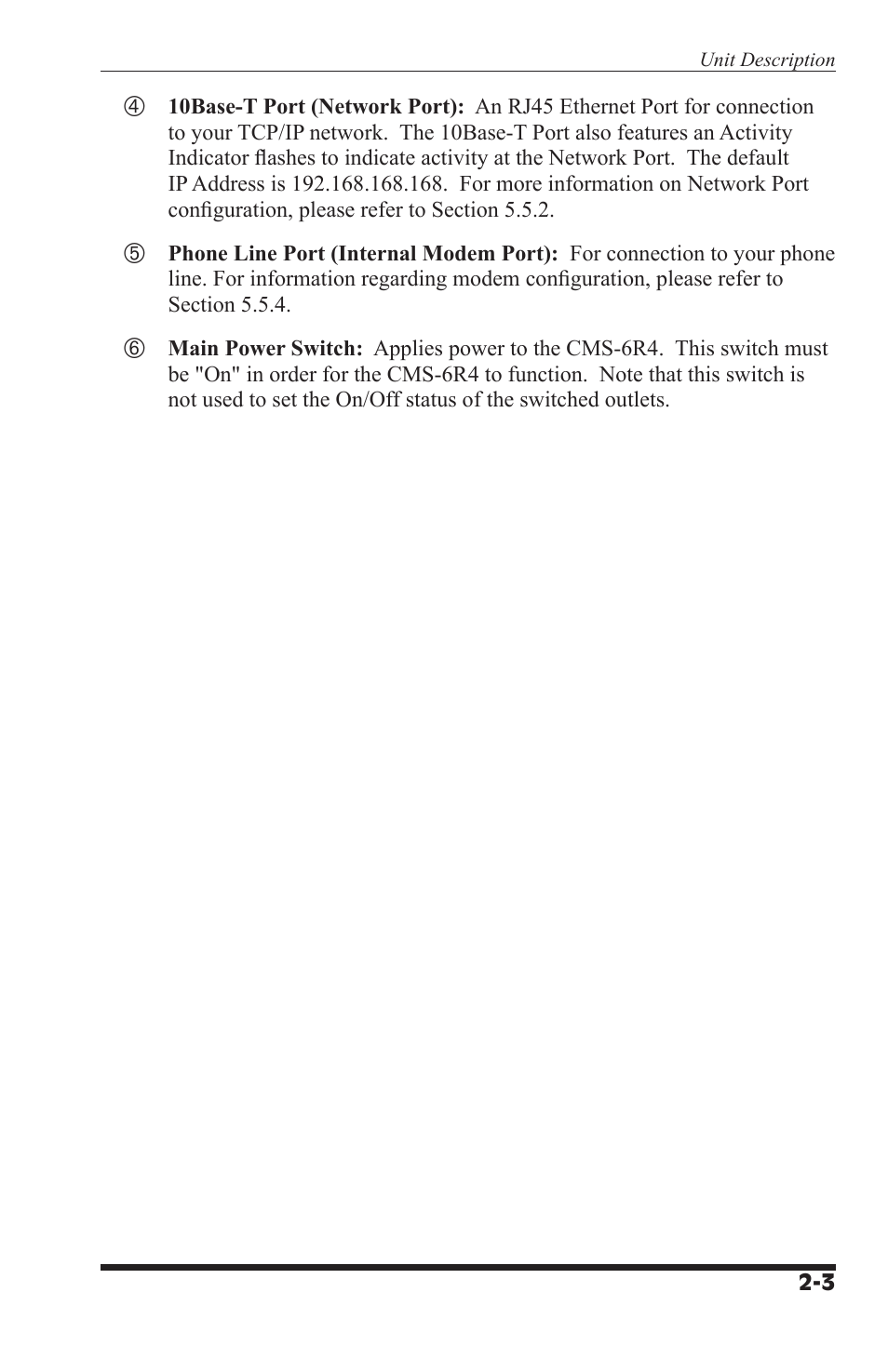 I-Tech Company CMS 6R4 Series User Manual | Page 13 / 123