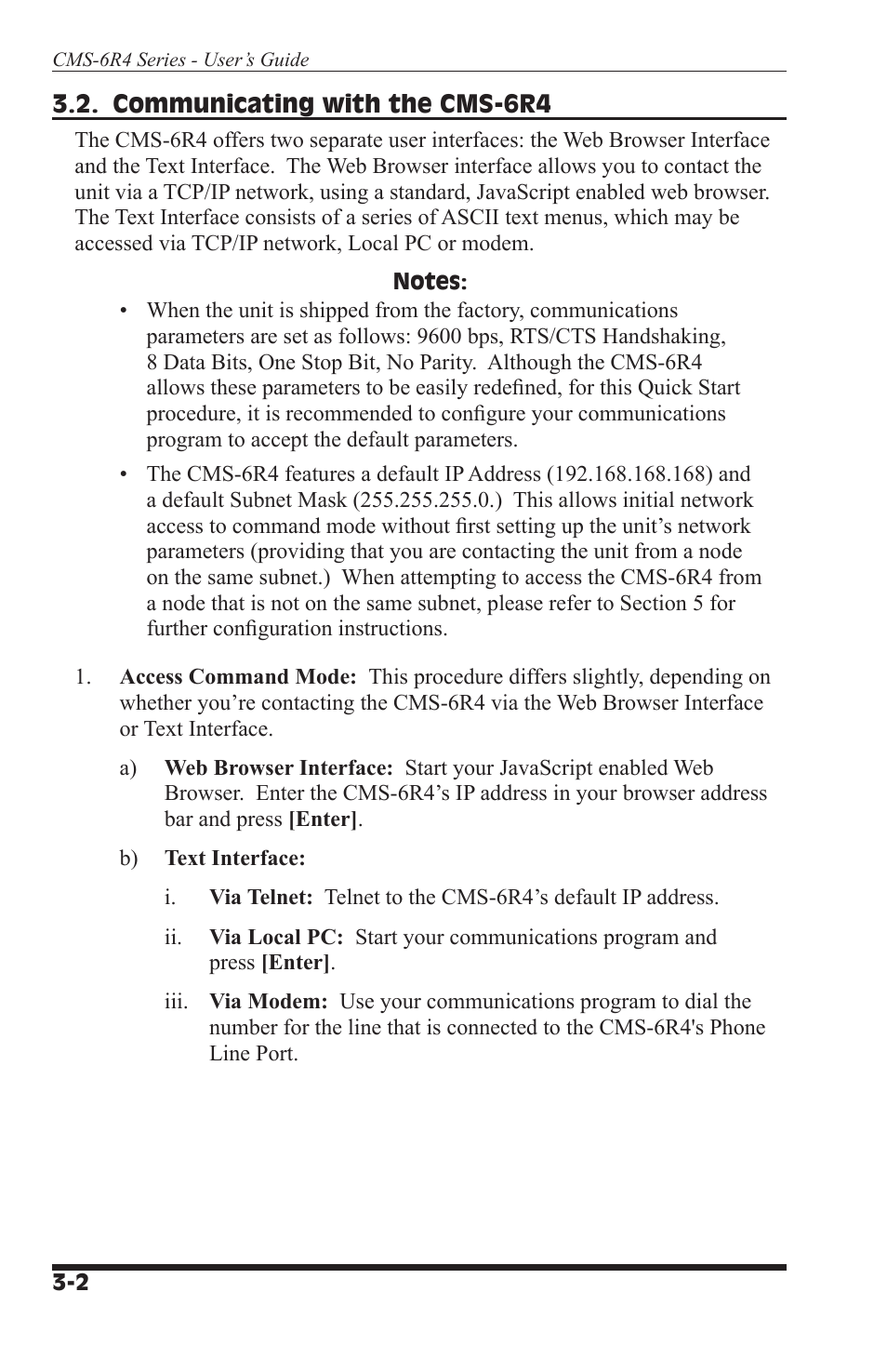 I-Tech Company CMS 6R4 Series User Manual | Page 16 / 123