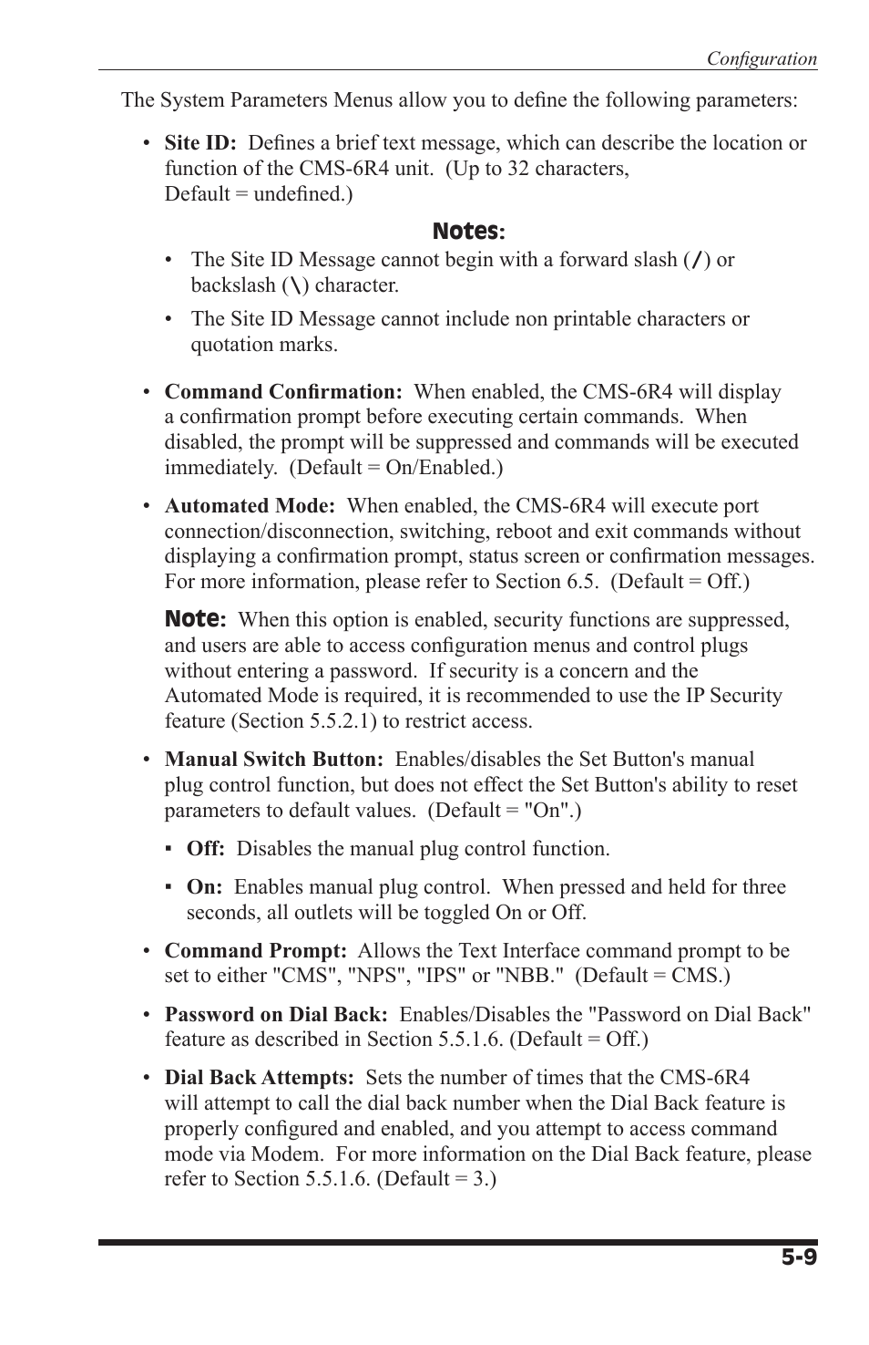 I-Tech Company CMS 6R4 Series User Manual | Page 31 / 123