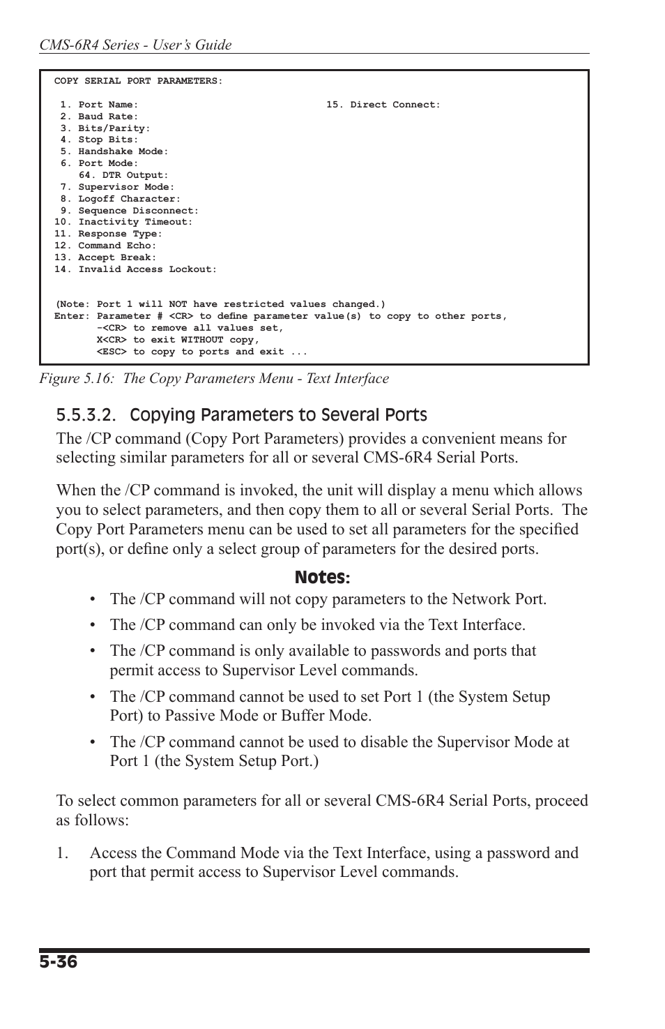 I-Tech Company CMS 6R4 Series User Manual | Page 58 / 123