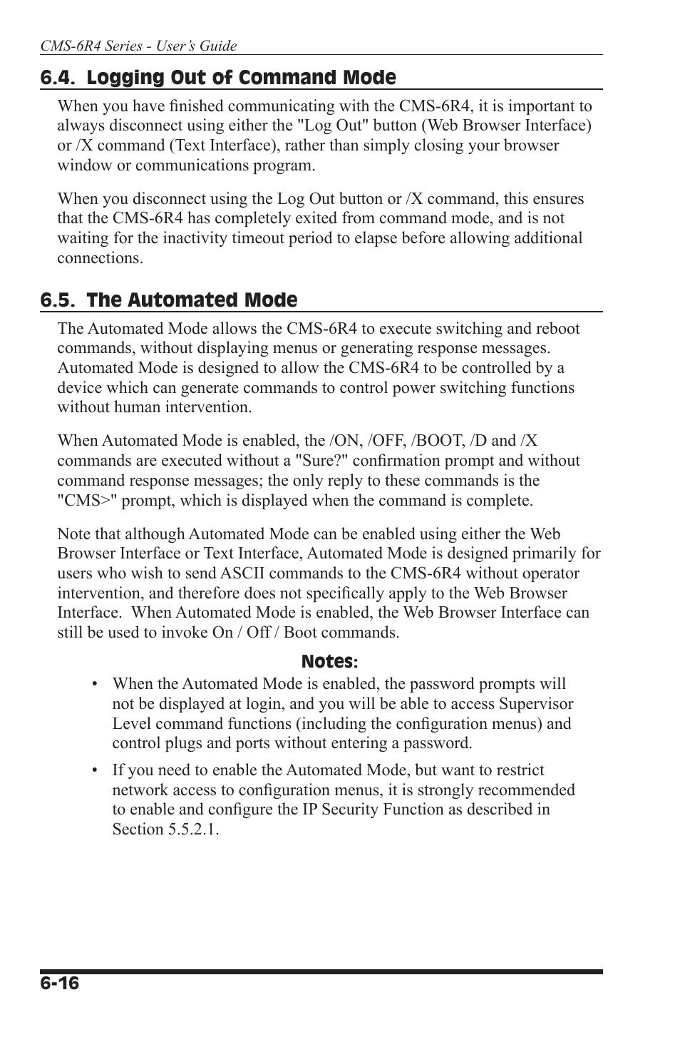 I-Tech Company CMS 6R4 Series User Manual | Page 80 / 123