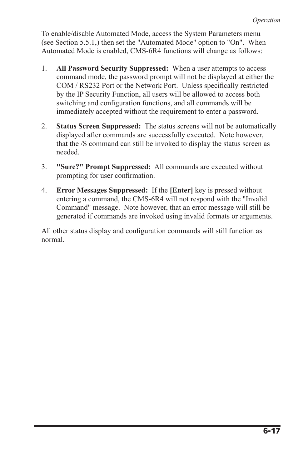 I-Tech Company CMS 6R4 Series User Manual | Page 81 / 123