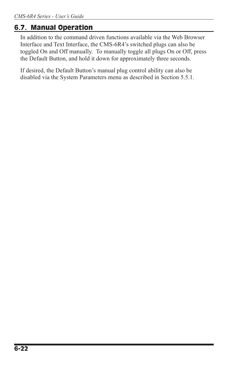 I-Tech Company CMS 6R4 Series User Manual | Page 86 / 123