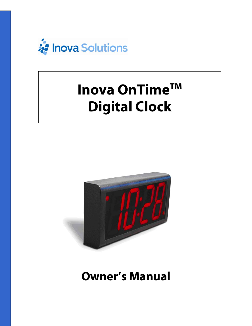 Inova OnTimeTM User Manual | 34 pages