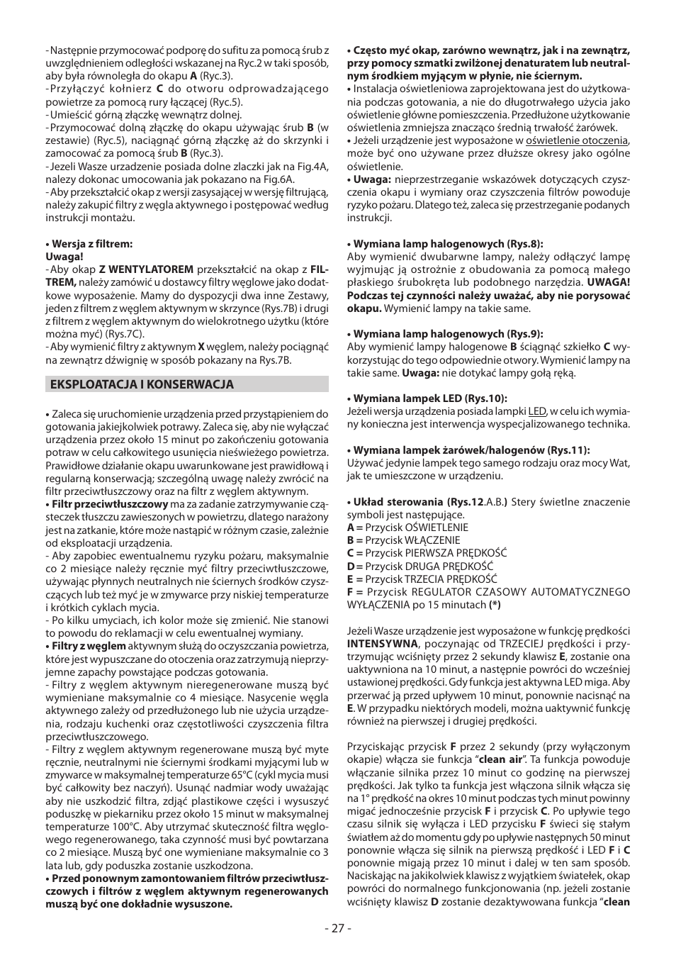 DeLonghi KCX-B60X User Manual | Page 27 / 40
