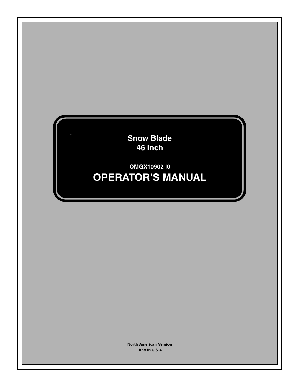 John Deere OMGX10902 I0 User Manual | 24 pages