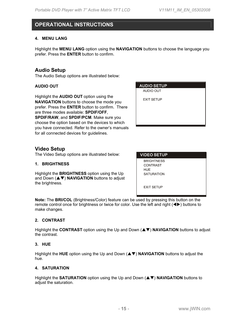 Jwin JDVD760 User Manual | Page 17 / 24