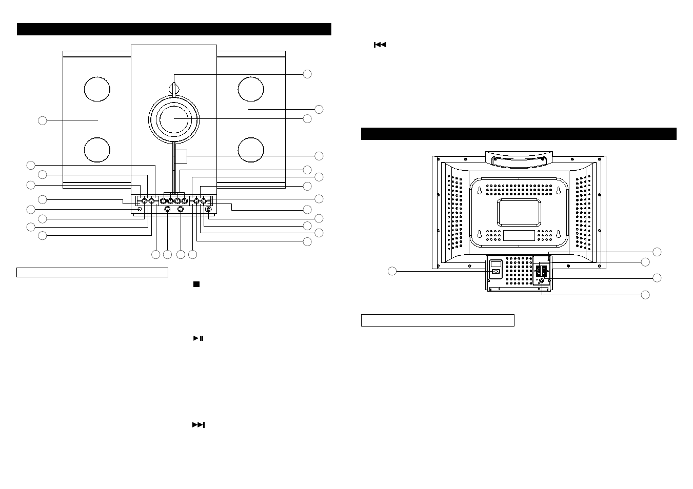 Controls, Connections | Jwin JX-CD8700 User Manual | Page 4 / 10