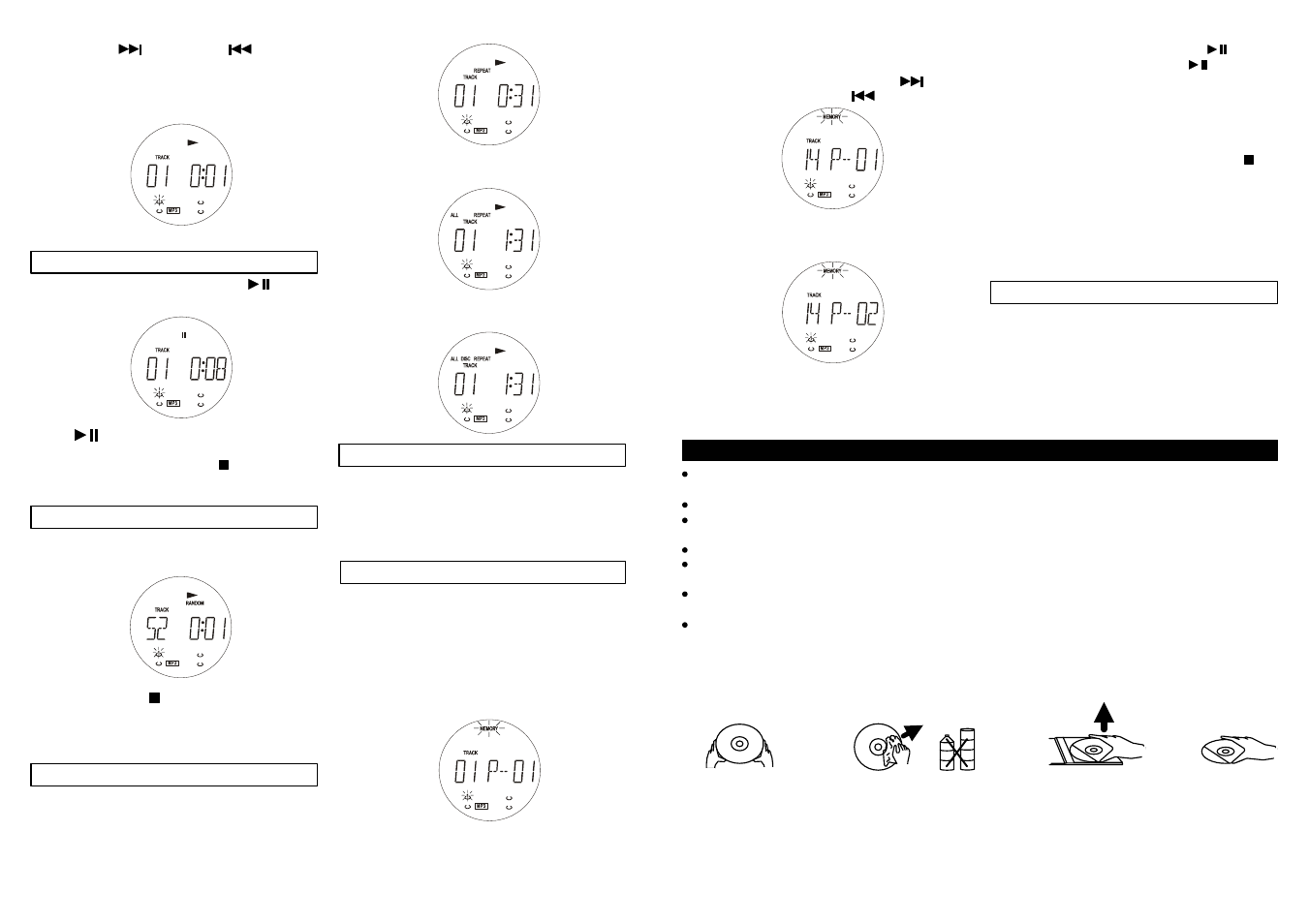 Care and maintenance | Jwin JX-CD8700 User Manual | Page 9 / 10