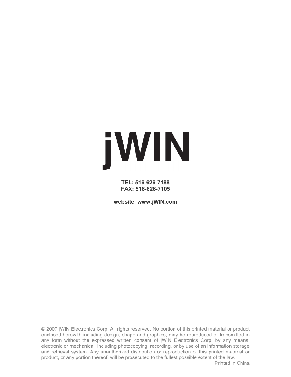 Jwin JT-P430 User Manual | Page 16 / 16