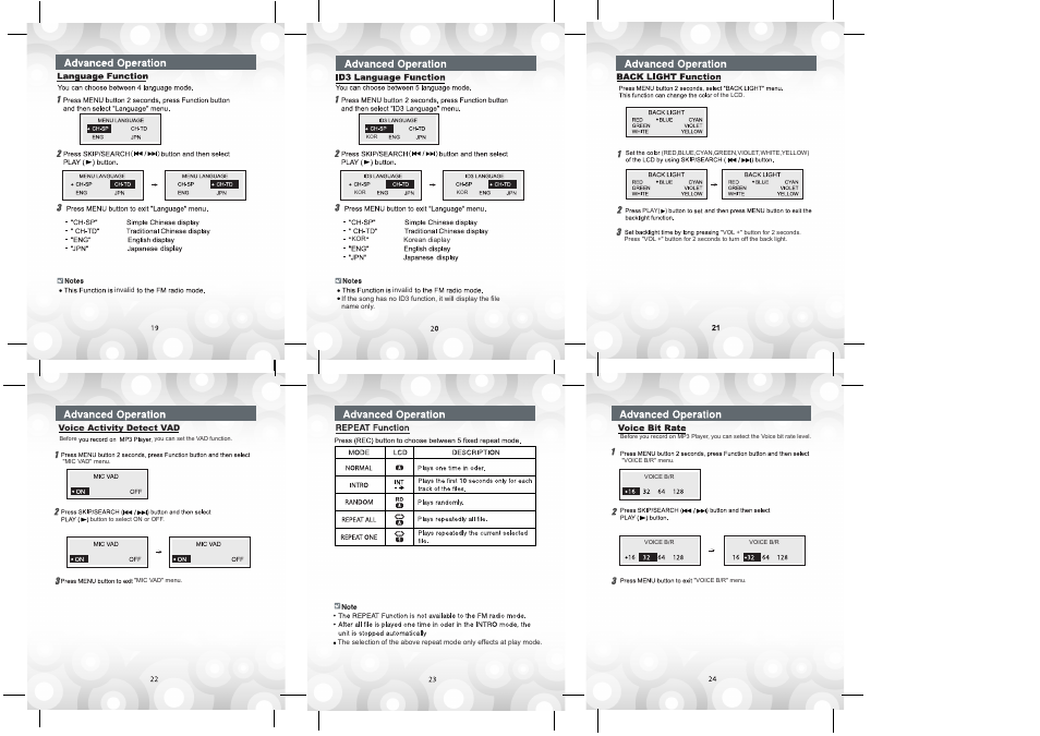 Jwin JX-MP259FM User Manual | Page 4 / 7
