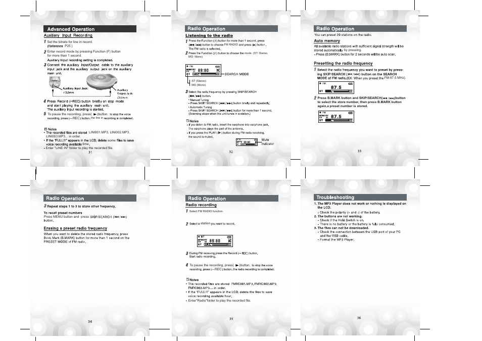 Jwin JX-MP259FM User Manual | Page 6 / 7