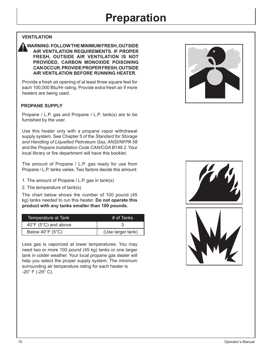 Preparation | John Deere AC-375LP User Manual | Page 10 / 72