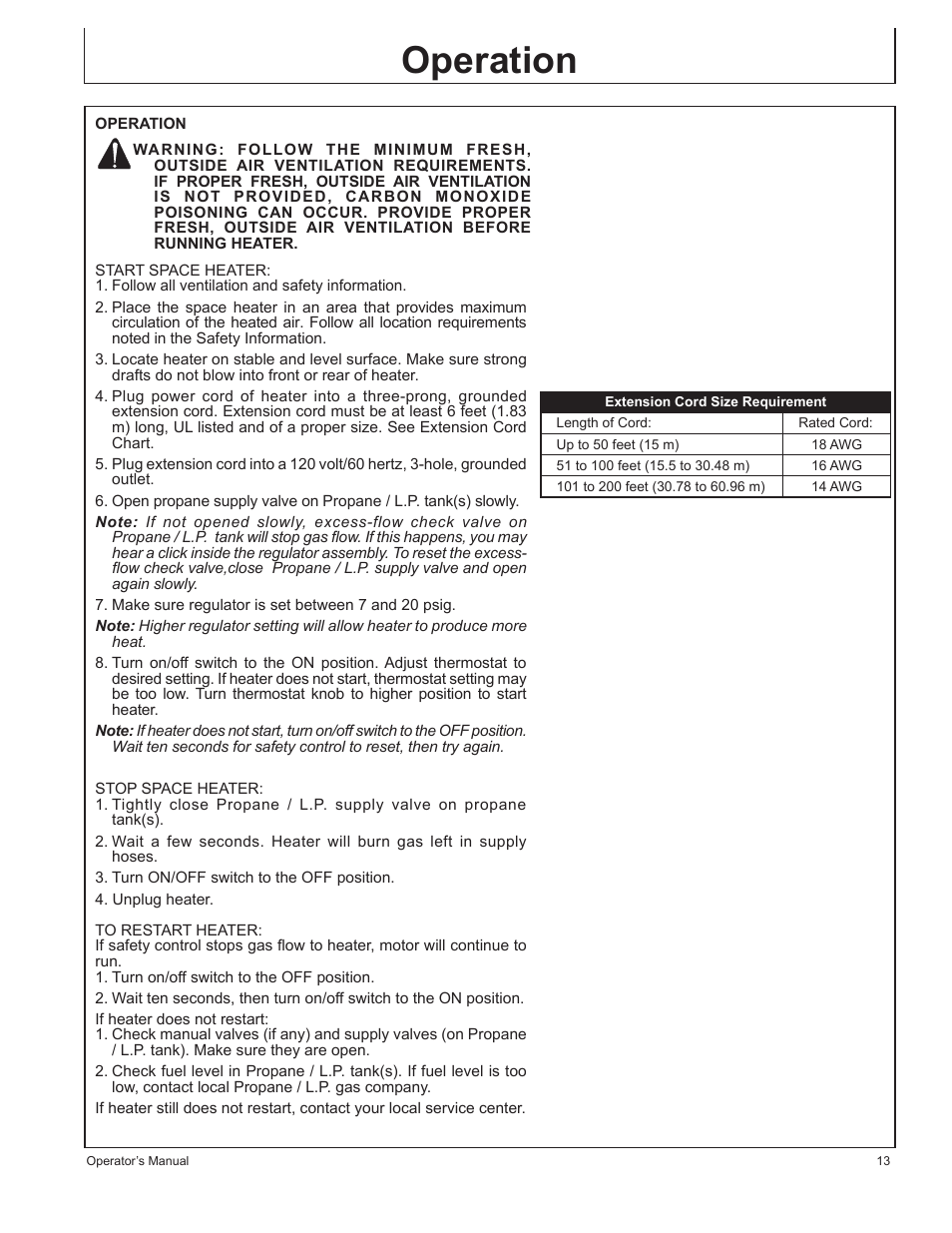 Operation | John Deere AC-375LP User Manual | Page 13 / 72