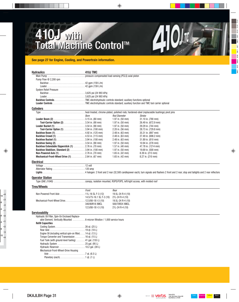 410j, With total machine control, Dkajlbh page 31 | John Deere 310SJ User Manual | Page 31 / 40