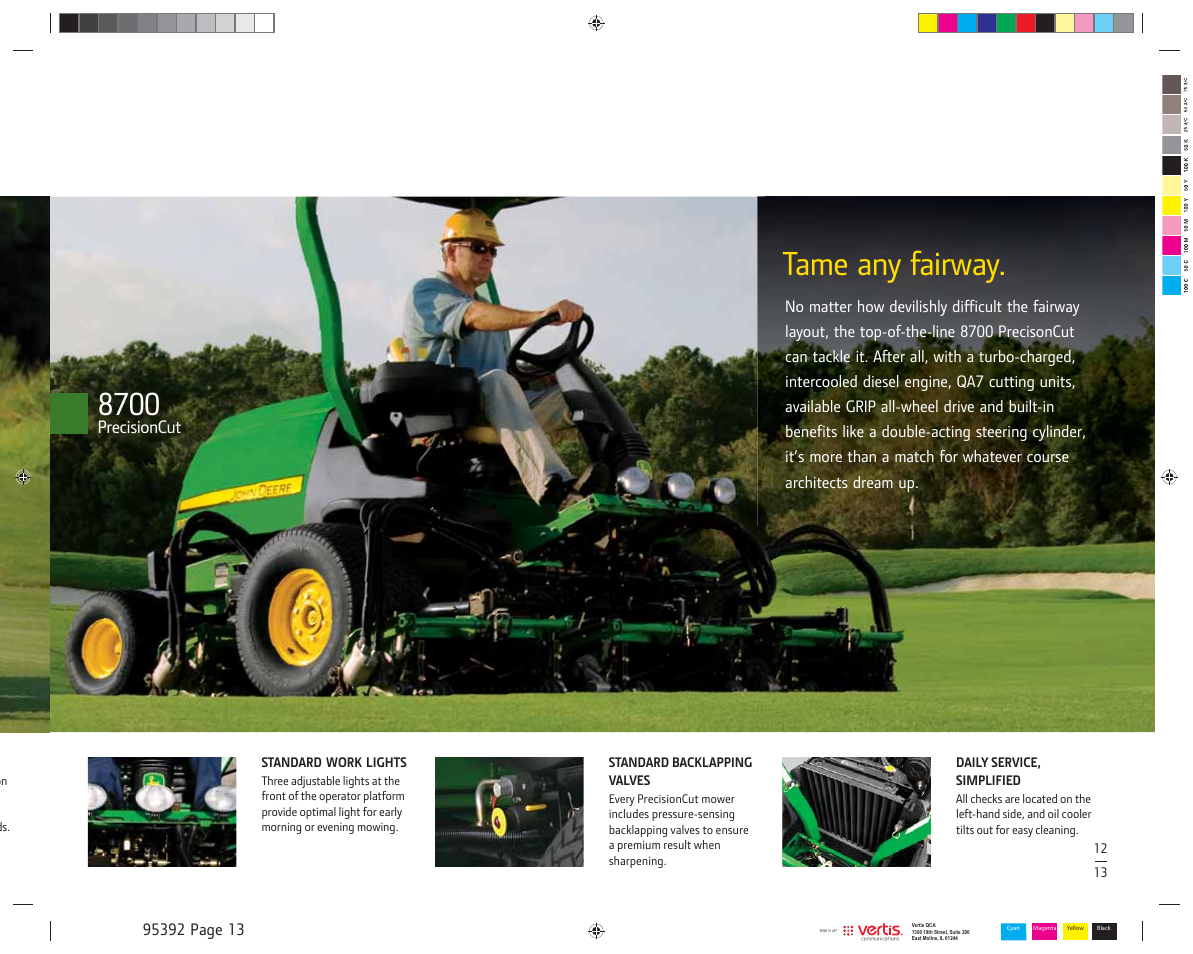 Tame any fairway, Precisioncut | John Deere E-Cut 8500 User Manual | Page 13 / 16