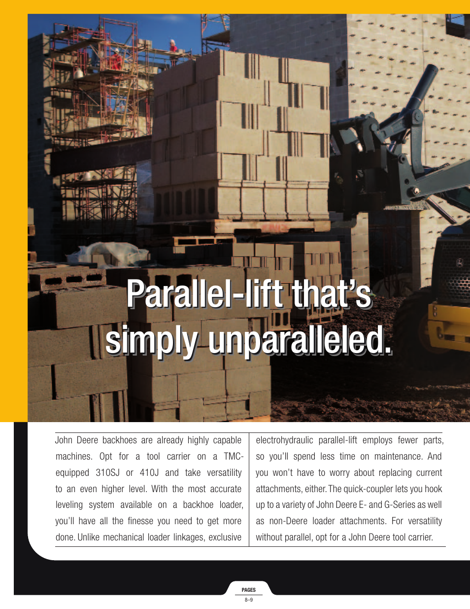 John Deere J BACKHOES 310SJ TMC User Manual | Page 8 / 40